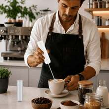 1pc Handheld Electric Frother, Portable Coffee Milk Foamer, 500mAh Battery Capacity, 3-Speed Adjustable, Equipped With Dust Cover, Suitable For Mixing Coffee, Matcha And Eggs - Multicolor - View 3