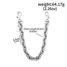 Fashionable Metal Shoulder Bag Chain Pendant Bag Shoulder Strap Pendant Women's Bag Keychain Chain Women's Crossbody Bag Extension Chain - Multicolor - View 13