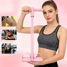Fitness Yoga Set Stretching Training Band Resistance Band, Elastic Squat Resistance Band For Butt Lift, Multi-Function Foot Pedal Resistance Trainer For Sit-Ups, Elastic Rope Yoga Fitness Equipment - A - View 10