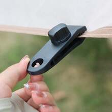 10pcs Tent Windproof Fixed Clip, Outdoor Camping Canopy Waterproof Cloth Clip, Adjustable Wind Rope Buckle, Multifunctional Plastic Crocodile Clip, Sunshade Tent Construction Accessories - Multicolor - View 4