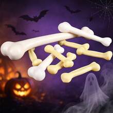 1 Peça Esqueleto de Osso Humano Realista de Plástico para Halloween, Adereço de Pegadinha para Bar e Sala de Escape, Esqueleto Humano Realista, Adequado para Suprimentos de Halloween ao Ar Livre e Jardim - Decoração de Quintal e Jardim - Multicolorido - Visão 1