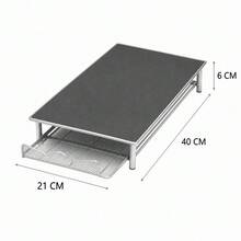 حامل كبسولات القهوة المعدني 40x21x6 سم، منظم تخزين المطبخ، أسلوب بسيط حديث، لون عشوائي - قهوة بني - مشاهدة 5