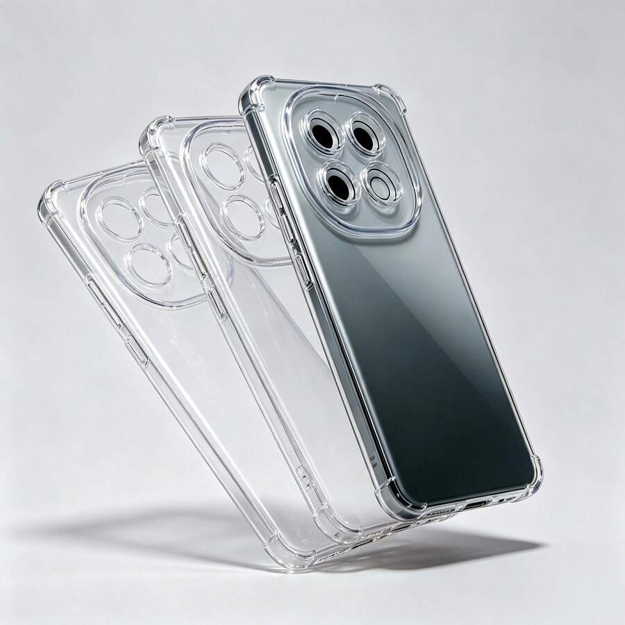2件裝透明防震手機殼,完美適配 Redmi Note15 4/5G/15C/15/Note 15 Pro/Note 15Pro+/Note 14/Note 13/13/14/15、K70/K80、12C/13C 全系列,透明手機殼,防震保護套,氣囊殼,全包覆軟殼,高透明 TPU 氣囊保護套 - 無色 - 查看 1