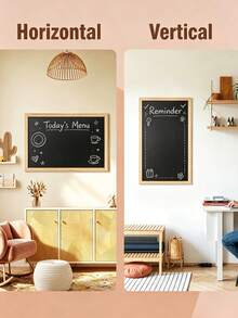 Blackboard, Writable With Chalk On Its Surface, Stain-Resistant And Easy To Wipe Clean. Three Sizes Available, Wall-Mounted For Home And Teaching Use, Lightweight And Durable. - Multiple Specifications - View 9