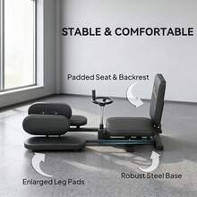 SOOZIER Split Machine, 180° Adjustable Leg Stretcher Machine With Handwheel, Heavy Duty Leg Stretching Equipment For Flexibility, Home Gym Fitness, Yoga And Dance, Black - Black - View 6