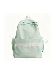 2026 Summer New Lightweight Large Capacity Solid Color Minimalist Ins Style Backpack For Women, Suitable For Outdoor, Hiking, Daily Commute - Multicolor - View 12