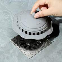 1/3pcs Silicone Drain Cover For Kitchen And Bathroom, Anti-Insect Press-Type Odor-Proof Cap, Bathroom Hair Filter Mesh, Anti-Clogging And Anti-Odour - Multicolor - View 6
