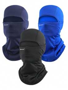 1-3pcs Fleece Lined Winter Balaclava Windproof Warm Full Face Ski Mask, Helmet Compatible Neck Warmer For Skiing, Motorcycle Riding And Outdoor Ice And Snow Sports - Multicolor - View 14