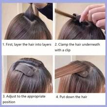 2/4/16Pcs Invisible Hair Volume Clips, High Crown Hair Pad Hair Clips, Seamless Plastic Hair Clips, Suitable For Women, Essential For Hairstyle Design - Multicolor - View 7