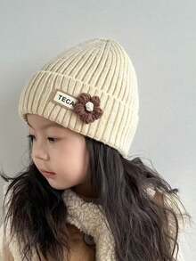 Soft And Warm Knitted Hat For Children In Autumn And Winter, Cute Cartoon Flower Colorful , Suitable For Everyday Wear And Outdoor Sports. - Multicolor - View 9