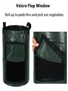 Potato Planting Bag, Durable Fabric Garden Planting Bucket With Lid And Handle, Spring Planting Bag, Plant Growth Bag, Potato Vegetable Planting Bucket With Door - Multicolor - View 7
