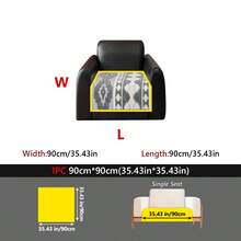 1件裝舒適波西米亞風羊羔絨沙發套，防滑可機洗沙發墊，3D紋理家具保護套，適合家庭使用 - 彩色 - 查看 29