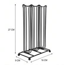 27x16x9cm Black Iron Vertical Coffee Capsule Holder, Rotatable Space-Saving Kitchen Storage Organizer, Random Color - Coffee Brown - View 5