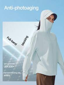 Beneunder Women's Cooling Sun-Protective Jacket (Loose Fit) AL010 - Light Grey - View 2