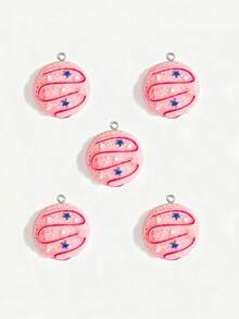 10/20/100pcs Star Ice Cream Ball Resin Charms DIY Necklace Bracelet Earrings Phone Chain Pendant - Ice Cream Ball - View 3