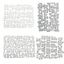小寫 26 個字母金屬切割模版，適用於 DIY 相簿、禮品盒、紙卡、賀卡－剪貼簿切割與壓花 - DX566 - 查看 1