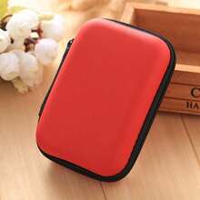 Portable EVA Travel Cable Organizer Bag, Hard Shell Electronic Accessories Storage Pouch, Suitable For Chargers, USB Cables, Earphones, Power Banks And Digital Products - Black - View 12