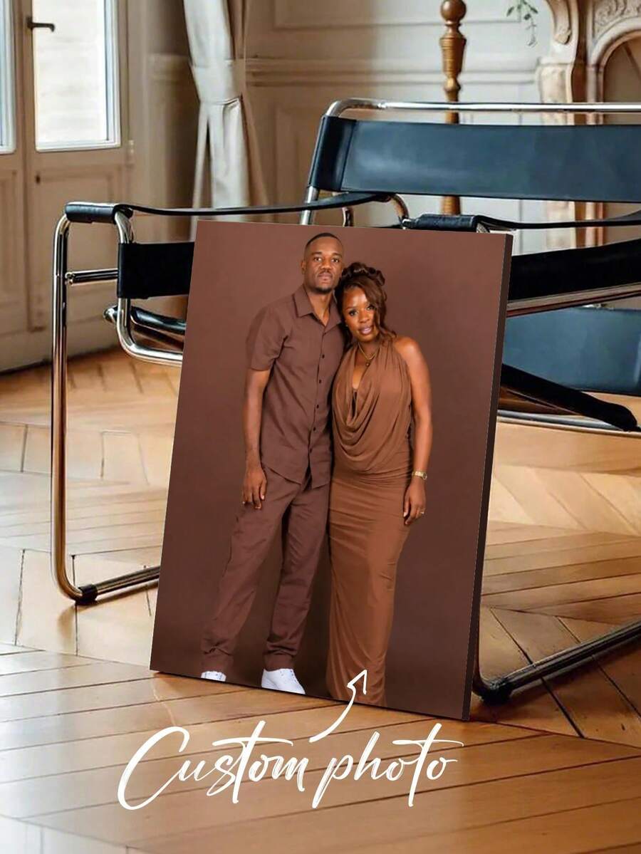 Customized Framed Canvas Painting, Mother's Day Father's Day Wedding Birthday Gift, Easter Valentine's Decor, Commemorative Photo Framed Wall Art, Best Friend Family Gift, Bedroom Decor, Forever Love, Aesthetic Home, Housewarming Gift, Gallery Wall