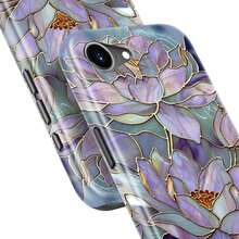 For IPhone 16e Case - Wireless Charging Compatible - Dual-Layer Hard Shell + Silicone Cover - Shockproof Protective Phone Case With Stylish Designs For Women - Abstract Lotus - 白色 - 查看 6