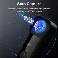 No WiFi 2.4G Wireless Video Doorbell With 4.3 Inch Display, Drill-Free Installation, Two-Way Intercom Kit, Auto-Save Visitor Photos, Night Vision, Suitable For Apartment Rental - View 8