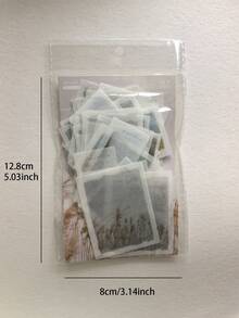 1 Pack 52pcs Landscape Poetry Washi Stickers DIY Scrapbook Journaling Material Stickers - DT238 - View 8