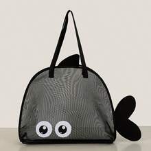 1 pieza Mochila de gran capacidad con cordón de nylon transpirable, adecuada para juguetes de playa, uso en piscina y actividades al aire libre - Multicolor - Ver 10