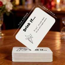 Adult Party Card Game Set, Funny Drinking Challenge & Truth Or Dare, Interactive Icebreaker Game For Friends & Couples, Ideal For Singles Night, Check Product Pictures For Details - Black - View 2