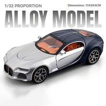 modelgt 1:32合金跑车模型，逼真声光儿童玩具车，金属车模装饰，男孩生日礼物 - 彩色 - 查看 22