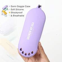 Goggle Case Silicone Anti Scratch Breathable Protective Box For Swim Goggles Youth Adults - Multicolor - View 1