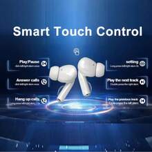 TWS Wireless Bluetooth Earbuds, White Sweat-Proof Design, Built-In Microphone, Clear Calls, Comfortable Fit, Compatible With IOS And Android Devices, Suitable For Fitness, Running And Daily Use - View 7