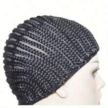 Adjustable Braided Wig Cap - Breathable Mesh Hairnet, 21 Inch, Suitable For Cornrows And Crochet Wigs, Fits All Head Sizes, Comfortable And Durable Synthetic Hair Styling Tool, Halloween - View 4