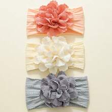 Multi-Pack Multi-Color Baby Headbands With 3D Large Flower Design, Soft And Elastic, Breathable, Suitable For All Seasons, Great Gift, Perfect For Photos - Multicolor - View 10
