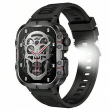 NcmRyu Jam Tangan Pintar Unisex, Penghitung Kalori, Senter, Berbagai Mode Olahraga, Notifikasi Pesan dan Pengingat Panggilan, Jam Tangan Pintar Multifungsi, Jam Tangan Pintar Gaya Olahraga yang Kompatibel dengan Android dan iOS - View 9