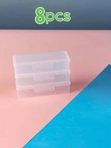1pc Plastic Storage Box, For Storing Nails, Manicure Tools, Organizer Box, Manicure Tool Box, Suitable For Nail Products & Cosmetic Tools - White - View 21