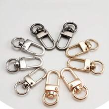 25/50pcs Rotating Door Keychain Keyring, Metal Clasp, Suitable For Jewelry Accessories And DIY Keychain Jewelry Making - Keychain - View 2