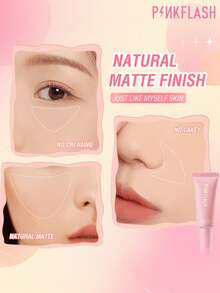 PINKFLASH Foundation Matte Tahan Lama 25g, Tekstur Halus Ringan, Tidak Terasa Berat Seperti Topeng, Formula Pengontrol Minyak, Tahan Keringat dan Anti Luntur - #3 BEIGE HANGAT - View 4