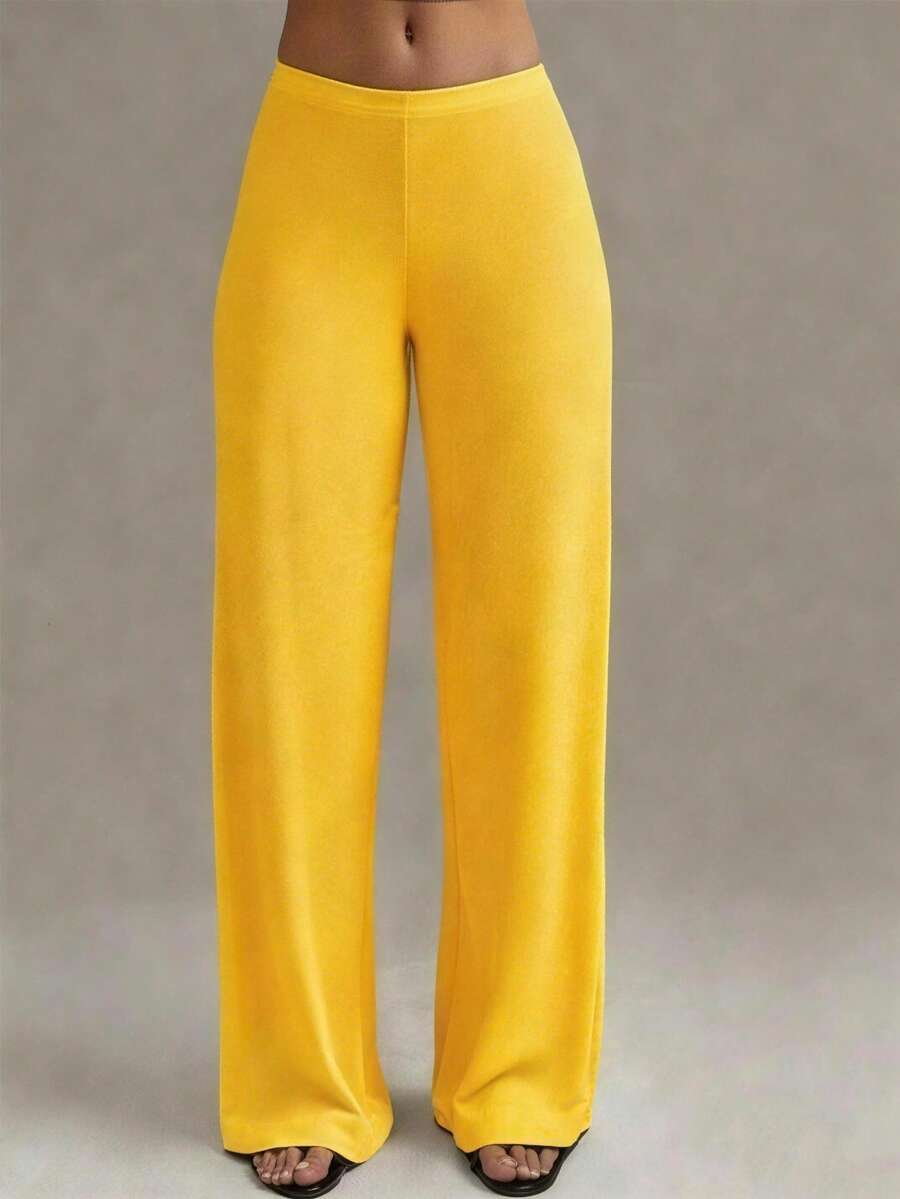Plus Size Women High Waist Straight Leg Pants, New Spring/Summer Design