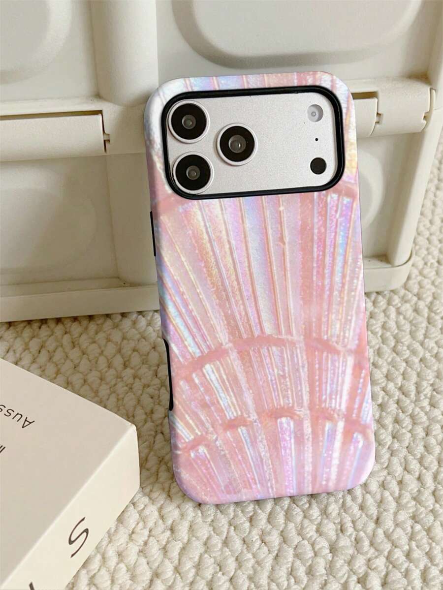 Free Shipping Thickened Anti-Drop Matte Touch PC TPU 2-In-1 Phone Case Pink Seashell Pattern Suitable For11/11PRO/11PROMAX/12/12PRO/12PROMAX/13/13PRO/13PROMAX/14/14PRO/14PROMAX/14PLUS/15/15PRO/15PROMAX/15PLUS/16/16pro/16promax/16PLUS/16E/17/17pro/17promax/AIR/GALAXY/S23/S23PLUS/S23FE/S23ULTRA/S24/24ULTRA/S24PLUS/S24FE/S25/25ULTRA - Multicolor - View 1