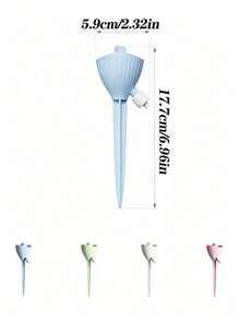 1/4pcs Self-Watering Plant Spikes With Adjustable Drip Irrigation Valve Automatic Watering Device, Automatic Watering System For Potted Plants, Essential For Business Trips, Vacations And Travel, Garden Horticulture Flower Pot Supplies - Multicolor - View 9
