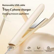 Alat Pelurus/Pengeriting Rambut Mini Nirkabel 2-in-1, Alat Penata Rambut Bertenaga USB, Sikat Pelurus Mini Portabel untuk Perjalanan, Cocok untuk Perjalanan, Penggunaan di Rumah, Salon, Hadiah Sempurna untuk Liburan - MultiWarna - View 6