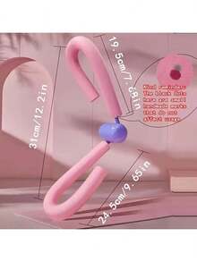 1pc Pelvic Floor Muscle Trainer, Body Shaping, Yoga, Leg And Hip Workout - Pink - View 4