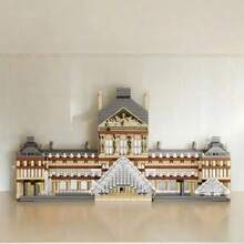 Louvre Museum Model Building Blocks - World Famous Landmark - Architectural Model Bricks - Desktop Decoration - Christmas Gift - Holiday Gift - Multicolor - View 7