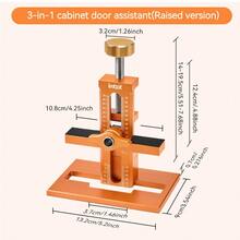 Imbot Cabinet Door Installation Helper, Model yang Ditingkatkan dan Lebih Tinggi, Alas yang Dapat Dilepas, Alat Pemosisian Pemasangan Kabinet, Multifungsi yang Dapat Diatur, Penjepit Pemosisian DIY Paduan Aluminium, Cocok untuk Pengerjaan Kayu, Perakitan Kabinet - Versi alas yang ditinggikan (termasuk tiga mata bor) - View 6