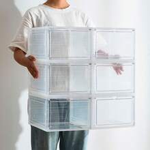 Boîte de rangement pour chaussures - 10 pièces transparentes - Voir 5
