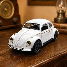 1件 1:32復古壓鑄合金汽車模型，經典老爺車模型裝飾品，可開門，汽車裝飾收藏玩具，節日禮物 - 彩色 - 查看 2