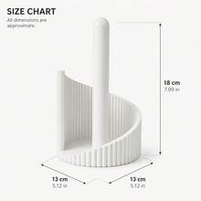 1pc Ribbed Kitchen Paper Towel Holder, Modern Minimalist Kitchen Countertop Paper Towel Storage Rack, Suitable For Kitchen Paper Rolls, Hand Towels, Cleaning Wipes, Universal For Dining Tables, Kitchen Counters, Coffee Bars, And Bathroom Countertops - Multicolor - View 6
