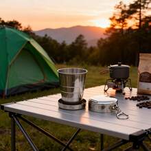 Portable Stainless Steel Cup With Lid - Foldable, Reusable, Multi-Functional Travel Cup, Suitable For Hot Drinks, Outdoor Activities And Sports Occasions, Sports Drink Utensil | Compact Design Cup - Multicolor - View 5