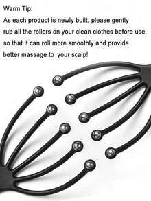 1pc Head Massage Comb Roller Ball Five-Claw Scalp Massager Octopus Head Scratcher Scalp Clearing Head Therapy Relaxation Comb - Multicolor - View 3