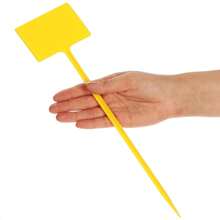 Marcatori vegetali - confezione da 25 pezzi - giallo - 35 cm - Visualizzare 6