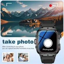 NcmRyu Jam Tangan Pintar Unisex, Penghitung Kalori, Senter, Berbagai Mode Olahraga, Notifikasi Pesan dan Pengingat Panggilan, Jam Tangan Pintar Multifungsi, Jam Tangan Pintar Gaya Olahraga yang Kompatibel dengan Android dan iOS - View 5